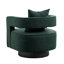 Fauteuil pivotant d'appoint, fauteuil moderne en bouclette verte pour salon-1174425256