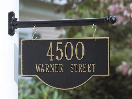 Two Sided Hanging Arch Address Plaque