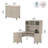 Magomed 3 Piece Computer Desk Office Set-360082484