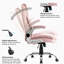 Fauteuil de bureau pivotant en velours