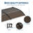 GarveeHome Heavy-Duty Outdoor Door Awning Canopy - Polycarbonate Cover, UV/Rain/Snow/Sun Protection, Plastic Steel Brackets, Brown Shelter, 100x300cm, Color: Brown, Size: 100x300cm-131583365-131520262