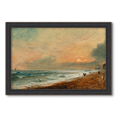 Hove Beach, c. 1824-1826-John Constable-Custom Framed Canvas