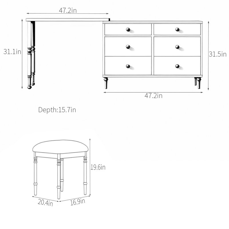 Commode rétro Vintage