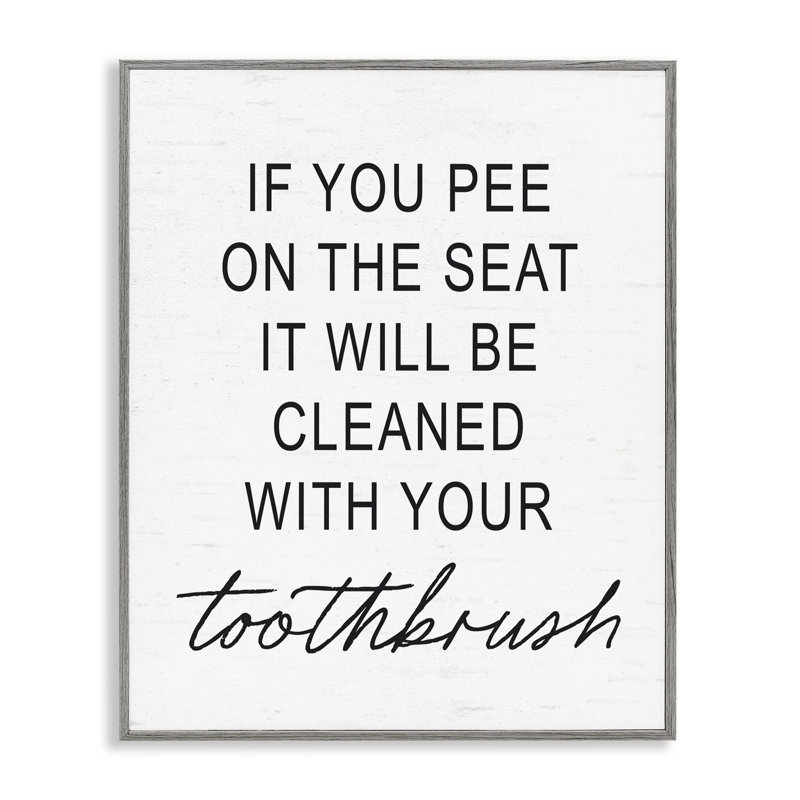 «Sassy Clean With Tooth», giclée encadrée, signée lettrée et doublée, Estampe numérique Farmhouse, H 20 po x l 16 po