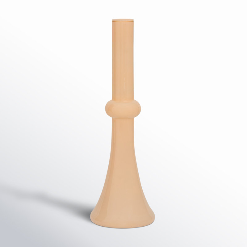Sequence 13.39'' H Glass Tabletop Candlestick