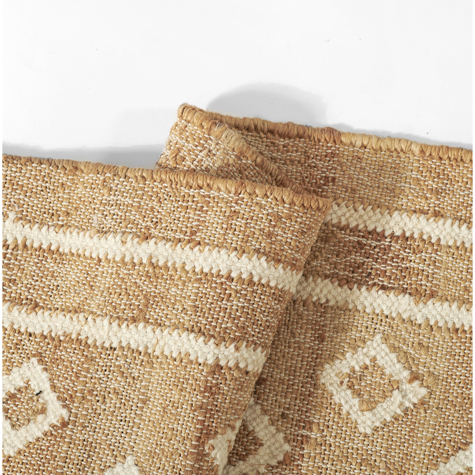 Orchard Natural Hand-Woven Geometric Jute Rug, Rectangle 2' x 3'