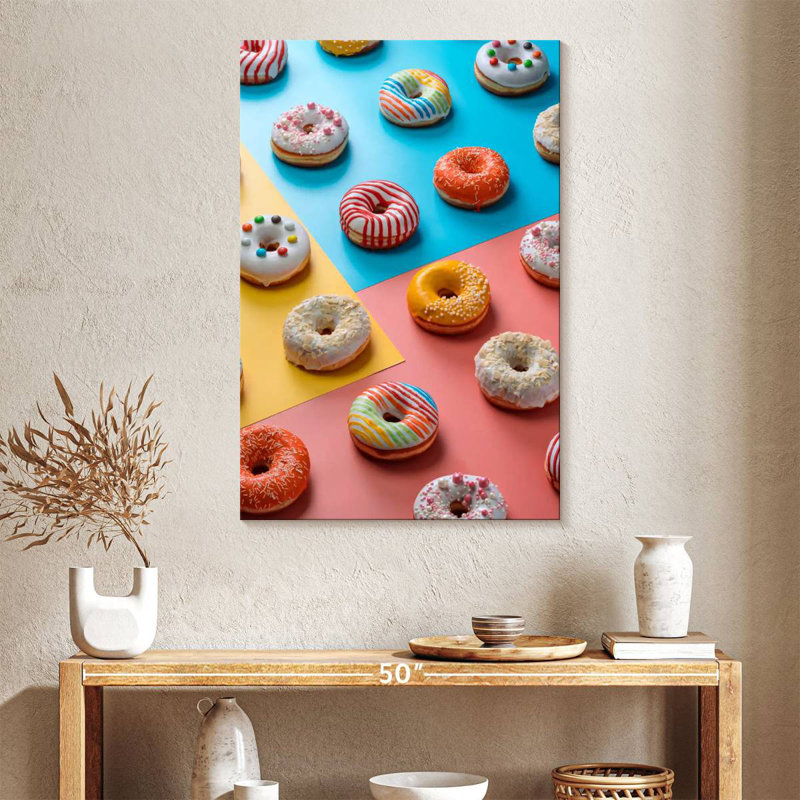 Yarlin Assorted Glazed Doughnuts, 39" H x 26" W