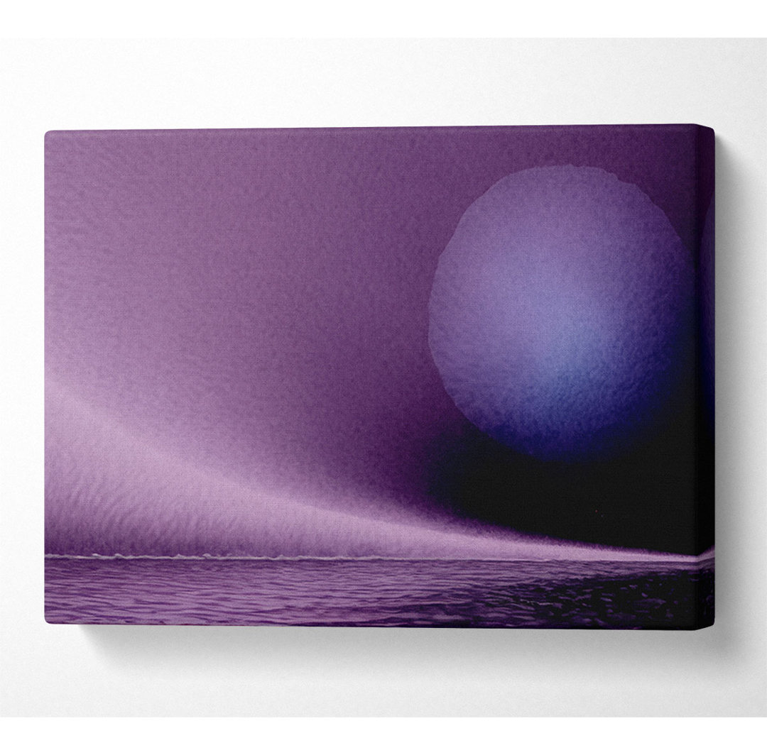 Lavendelmond - Kunstdrucke auf Leinwand - Wrapped Canvas