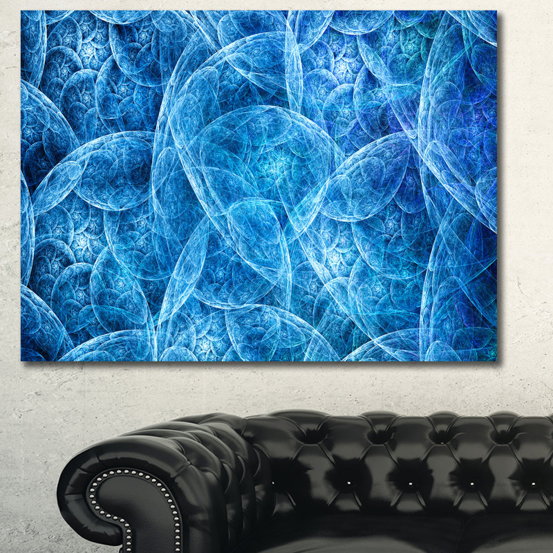 Impression sur toile tendue, "dark blue blue cloud spectaculaire", H 30 po x l 40 po x P 1 po