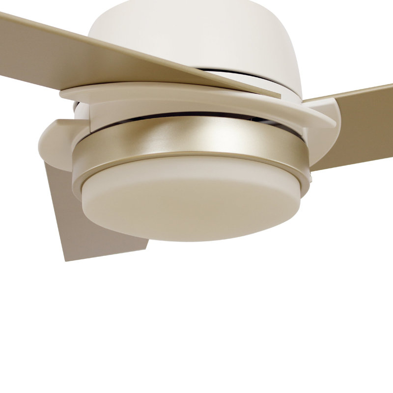 Aeryn 52-inch Smart Ceiling Fan with wall control, Light Kit Included, Works with Google Assistant, Amazon Alexa, and Siri Shortcuts.