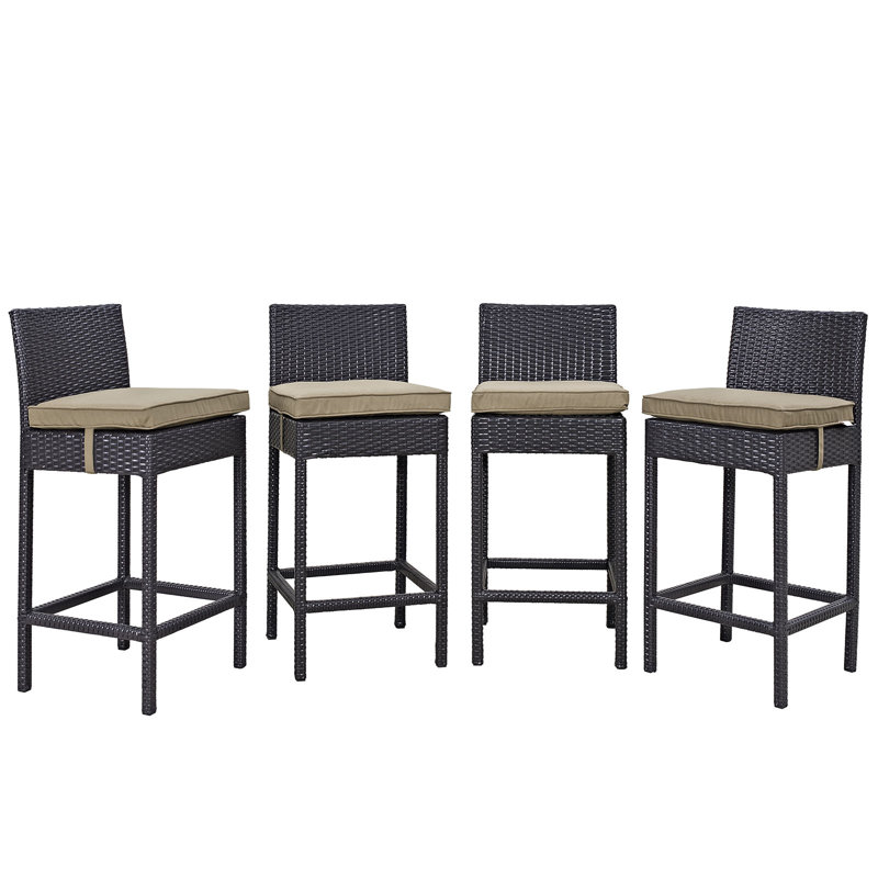Chaise de patio avec coussin Convene, Espresso et moka