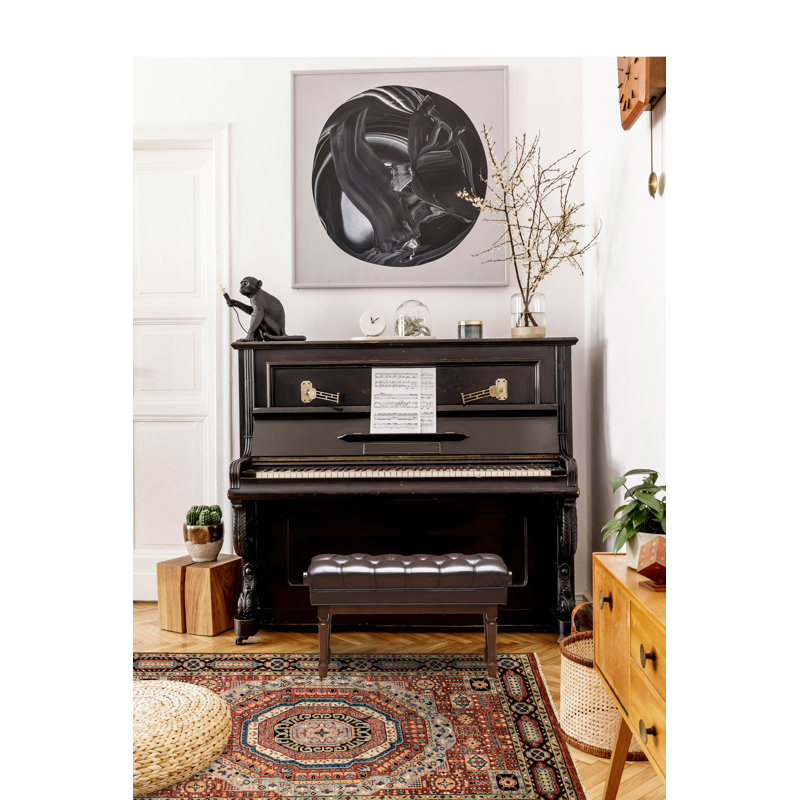 Tapis en laine de cuivre noué à la main 9 pi 6 po x 14 pi 3 po Jules Serapi