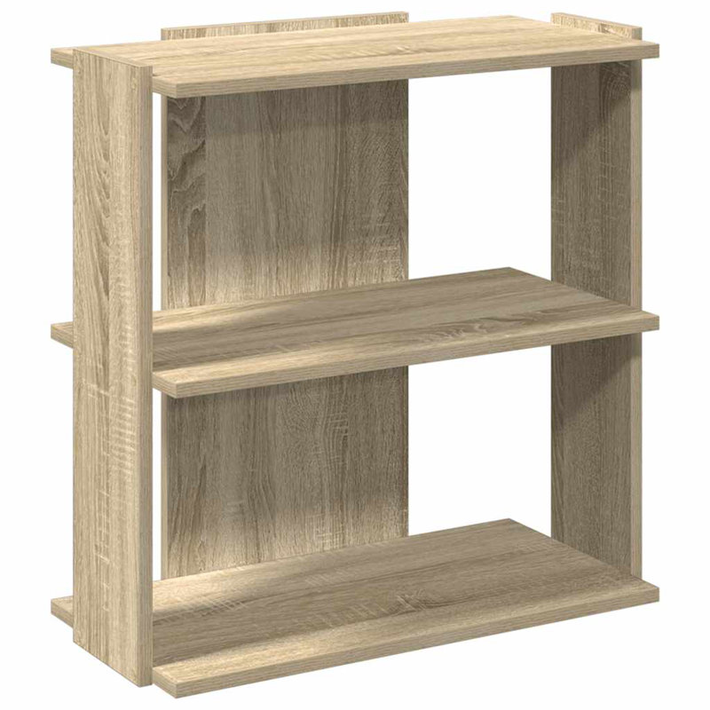 60cm W Bookcase, Sonoma Oak, (3 Shelves) 60cmH x 60cmW x 30cmD
