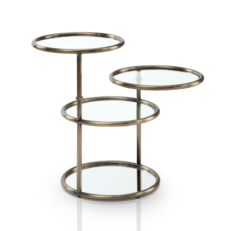Blandain Glass Tray Top End Table