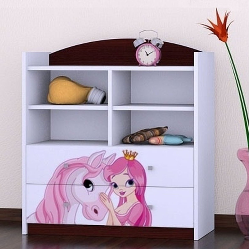 Johanna 96 cm H X 86 cm W Kids Cube Bookcase, Wenge