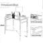 Table de bout rectangulaire dorée avec plateau en miroir, table d'appoint moderne en métal, petite table d'appoint étroite pour le salon, balcon, L 22 po x l 12,4 po x H 24 po
