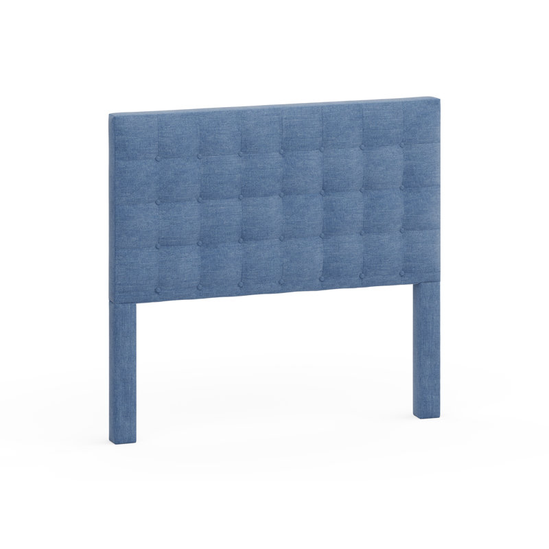 Tête de lit tapissier Salm, Très grand, Bleu