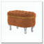 Banc de rangement avec repose-pieds en tissu-893364606