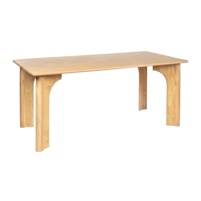 Everly Rectangular Mango Wood Dining Table with Arched Base by Rowena Interiors
