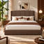 Lit coffre relevable capitonné, taupe, Queen-654618106-689733165