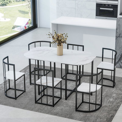 Ensemble de table de salle à manger 7 pièces pour salle à manger