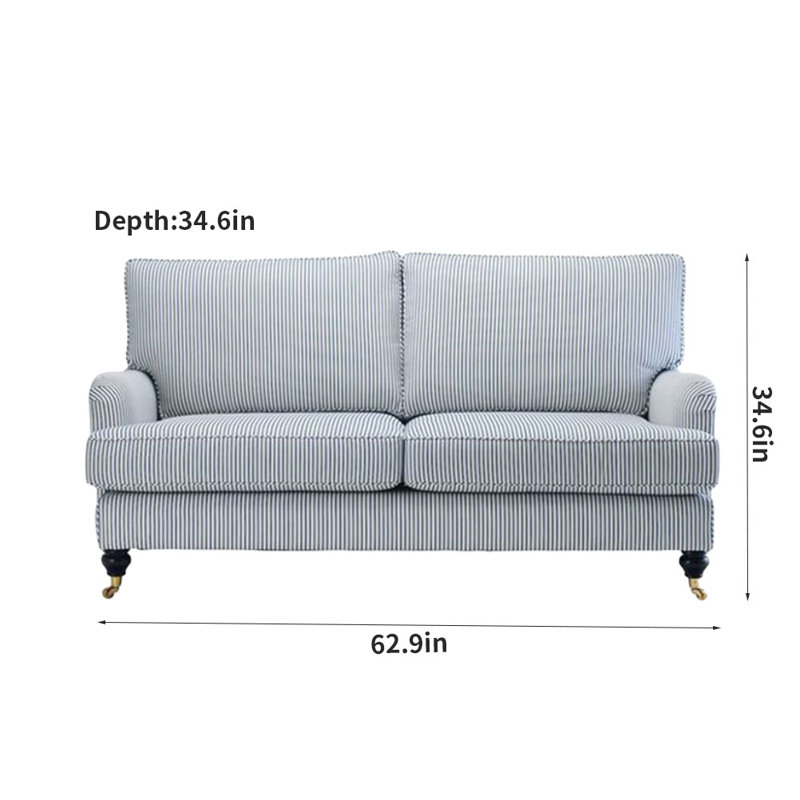 Egeo Upholstered 62.9'' Sofa