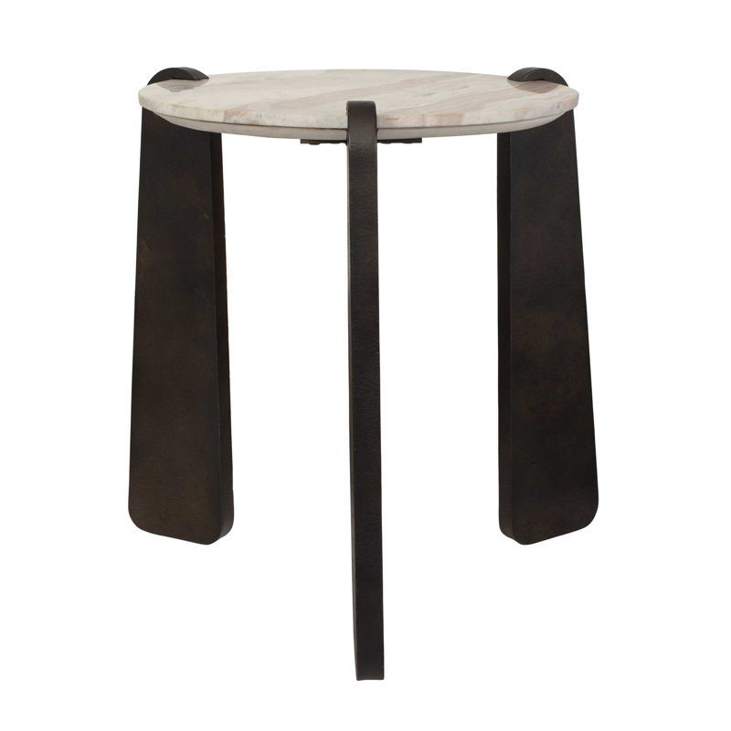 Uttermost Talud Modern Marble Side Table