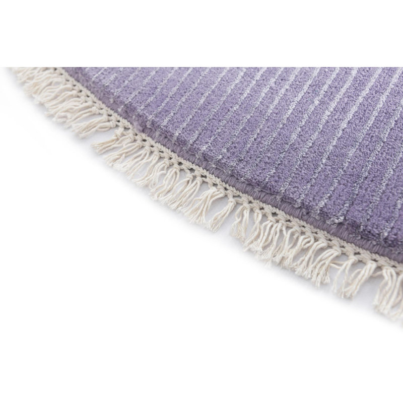 Tapis rond rond violet