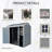 Resin Outdoor Storage Shed Waterproof Shed With Floor & Two Windows & Lockable Door, Tool Shed For Garden, Patio, Backyard-114759286-114759291