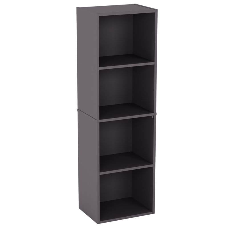 Gerardi 32 cm W Bookcase, 106 cm H x 32 cm W, Grey