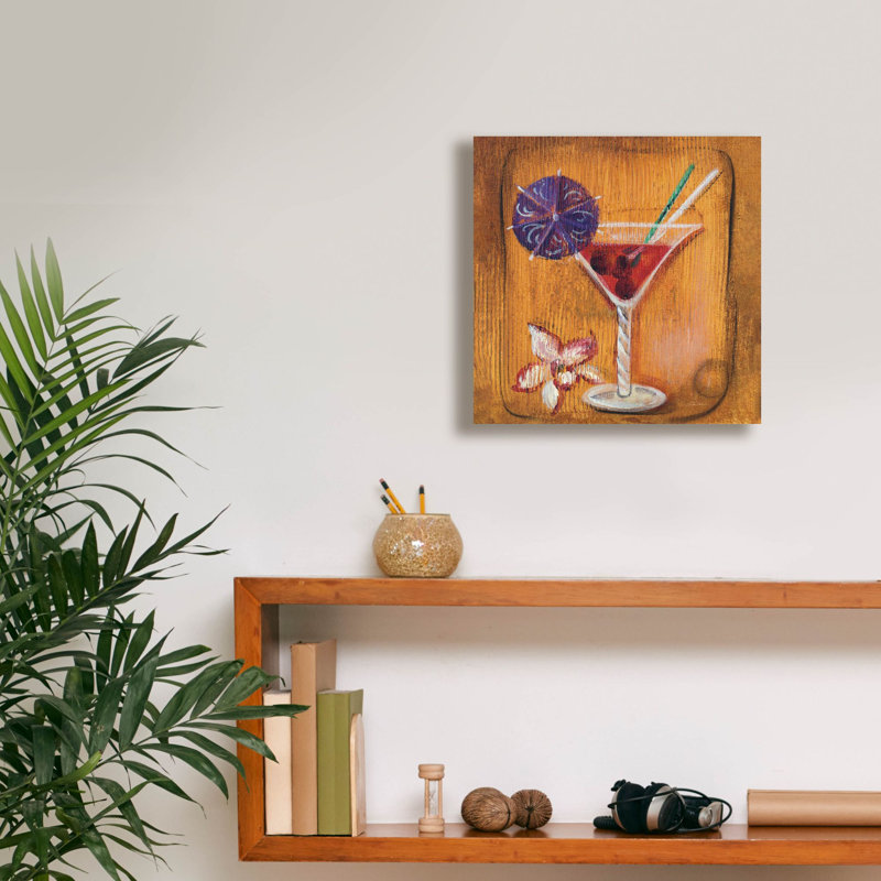  «Cheers 7» par Silvia Vassileva, art mural sur toile, 12 po x 12 po, H 12 po x l 12 po