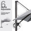 128' X 104' Mobile Double Top Cantilever Umbrella with Weighted Base -964999758
