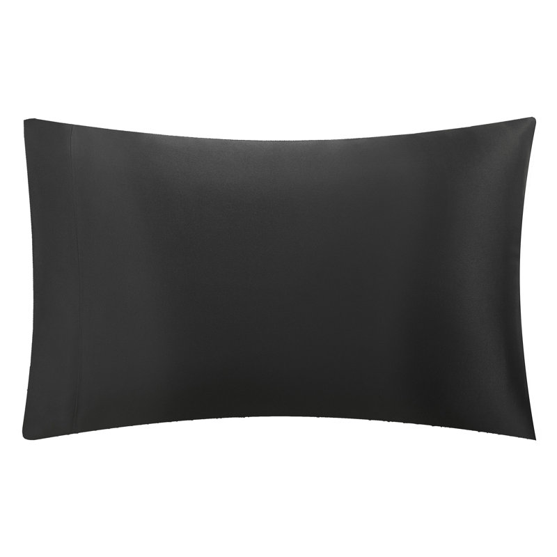 Juicy Couture Premium Silky Satin Sheet Sets, Black, Twin Sheet Set with 1 Pillowcase