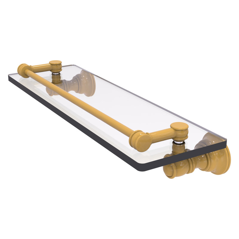 Tablette flottante Carolina, H 3,3 po x l 16 po x P 5,54 po, Or espagnol
