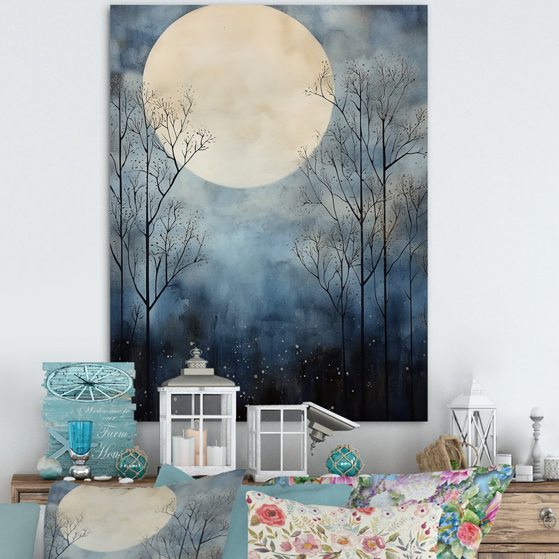Magical Forest Moons Melody II sur impression sur toile, Toile tendue, H 20 po x l 12 po x P 1 po