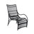 Patio Lounge Chair (Black; Beige)