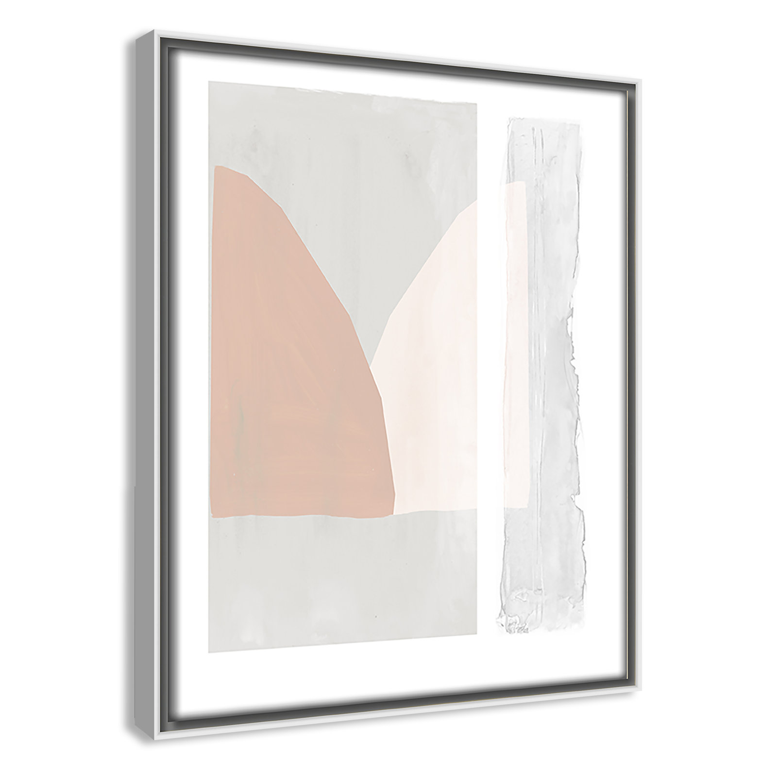 Soft and Light - Painting Print, White Framed Canvas, 11.5" H x 9.5" W x 2" D