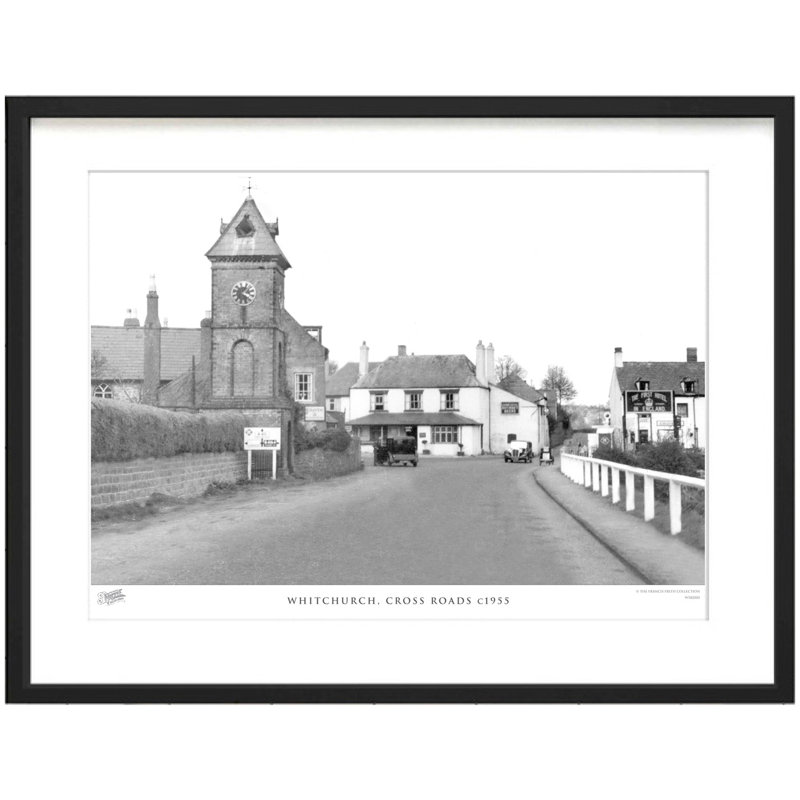 'Whitchurch, Cross Roads C1955' by Francis Frith - Single Picture Frame Print, 40cm H x 50cm W x 2.3cm D