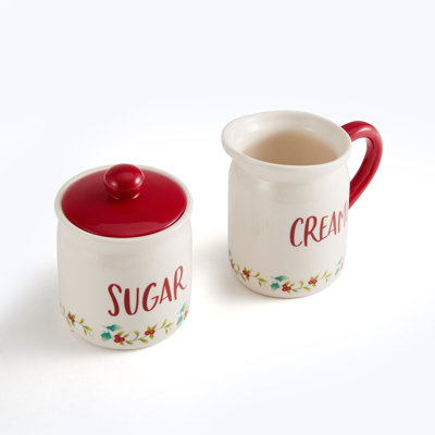 Ensemble sucrier et pot à crème Pfaltzgraff