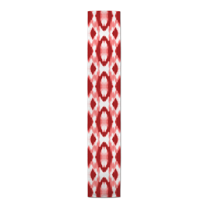 Chemin de table Bleuette, 72 po x 16 po, Rouge