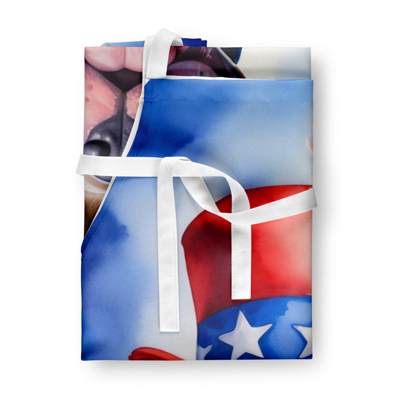 Patriotic American Apron, Staffordshire Bull Terrier