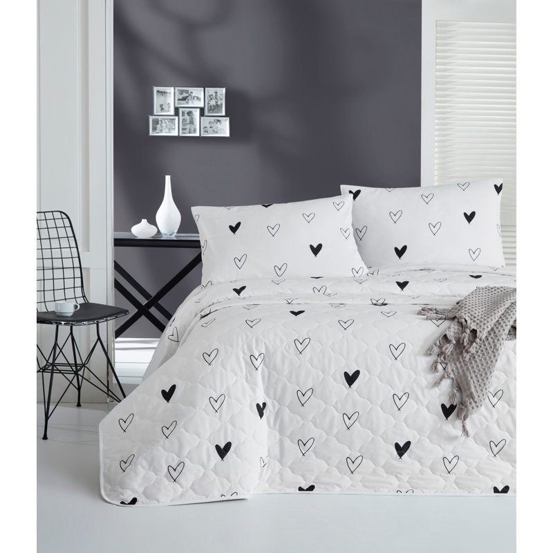 Cotton Geometric Shapes Coverlet
