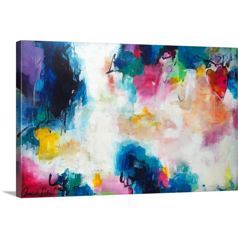«Golconda Heart of the Matter, 2015» par Amira Rahim, reproduction d'art sur toile, H 16 po x l 24 po x P 1,25 po