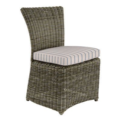 Sag Harbor Patio Dining Side Chair with Cushion (Set of 2)