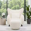 Ensemble de très grand fauteuil et repose-pieds à oreilles avec 1 coussin-663406730