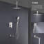 Système de douche cubique à pression équilibrée à 3 fonctions avec valve brute-94485284