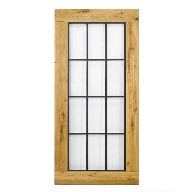 Jordon Solid Oak Sliding Barn Doors Prefinished, Natural Wood Oiled, 210cm H x 100cm W