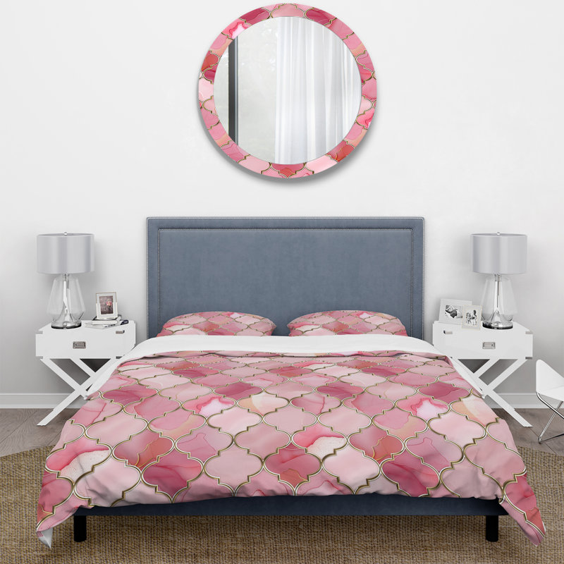 Ensemble de housse de couette Mid-Century, Housse de couette pour grand lit + 2 taies décora