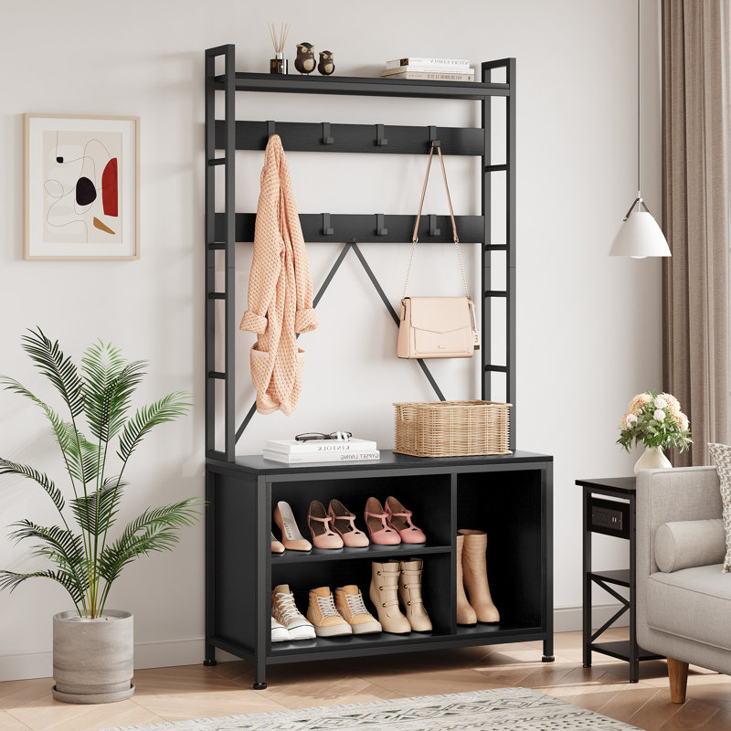 Hall Tree 92.5cm Wide, Black