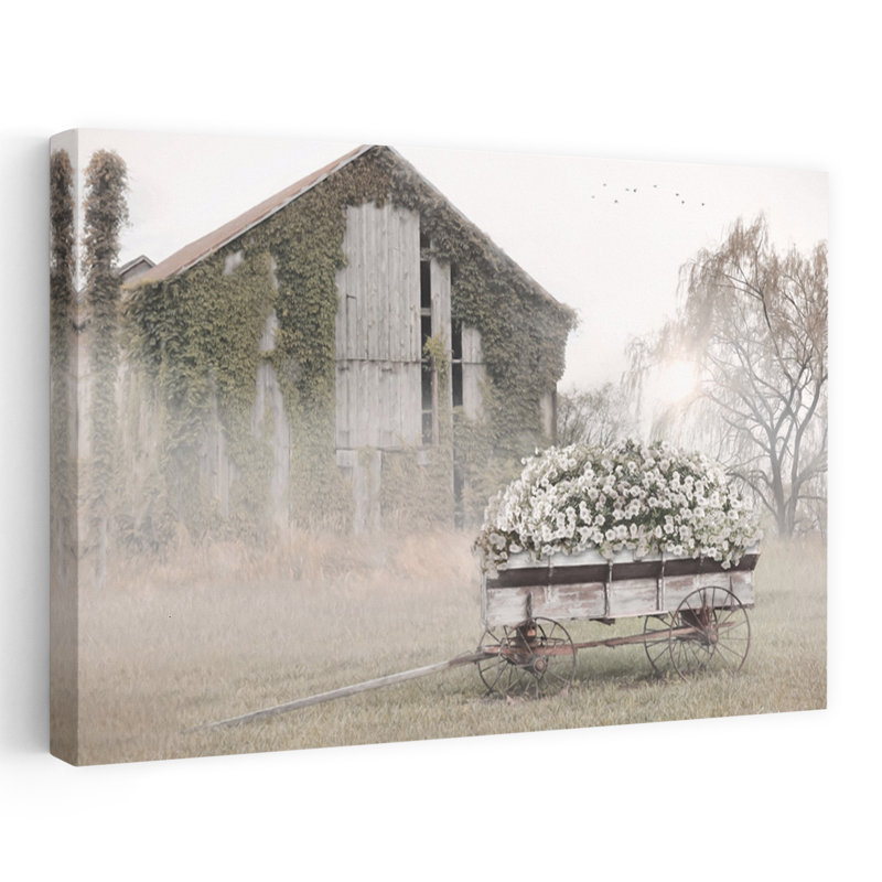 Art contemporain de paysage champêtre, H 40 po x l 60 po